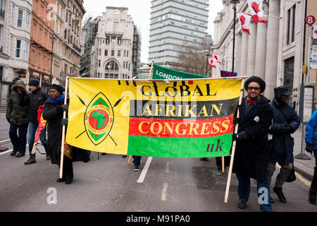 Thousands gathered in central London, for the March Against Racism national demonstration, in protest of the dramatic rise in race related attacks. Stock Photo