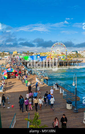 Santa Monica Pier California USA Stock Photo