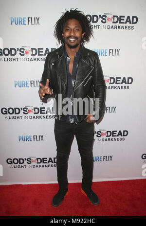 Hollywood, CA, USA. 20th Mar, 2018. 20 March 2018 - Hollywood, California - Shwayze. ''God's Not Dead: A Light In Darkness'' Premiere held at American Cinematheque Egyptian Theatre. Photo Credit: F. Sadou/AdMedia Credit: F. Sadou/AdMedia/ZUMA Wire/Alamy Live News Stock Photo