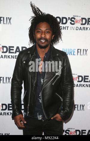 Hollywood, CA, USA. 20th Mar, 2018. 20 March 2018 - Hollywood, California - Shwayze. ''God's Not Dead: A Light In Darkness'' Premiere held at American Cinematheque Egyptian Theatre. Photo Credit: F. Sadou/AdMedia Credit: F. Sadou/AdMedia/ZUMA Wire/Alamy Live News Stock Photo