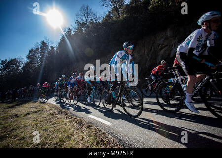 Sant Cugat - Camprodon, Spain. 21st March, 2018. 98th Volta Ciclista a Catalunya 2018 / Stage 3 Sant Cugat - Camprodon of 153km during the Tour of Catalunya, March 21th of 2018 in Coll de Bracons, Spain. Credit: CORDON PRESS/Alamy Live News Stock Photo