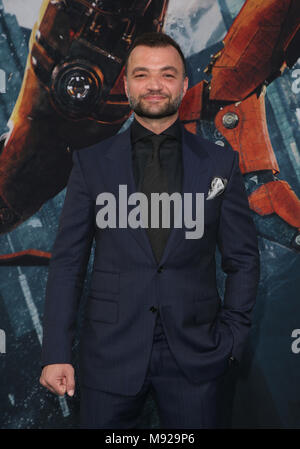 HOLLYWOOD, CA - MARCH 21: Nick E. Tarabay, at the Universal's 'Pacific Rim Uprising' Premiere at TCL Chinese Theatre IMAX on March 21, 2018 in Hollywood, California. Credit: Faye Sadou/MediaPunch Stock Photo