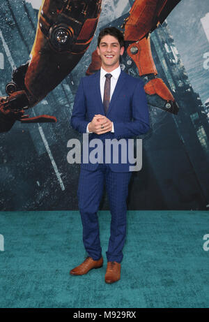 Hollywood, Ca. 21st Mar, 2018. Rahart Adams, at the Universal's 'Pacific Rim Uprising' Premiere at TCL Chinese Theatre IMAX on March 21, 2018 in Hollywood, California. Credit: Faye Sadou/Media Punch/Alamy Live News Stock Photo