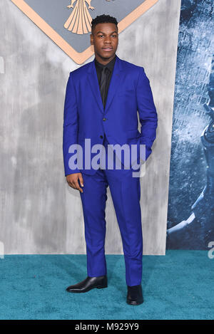 Hollywood, California, USA. 21st Mar, 2018. John Boyega arrives for the 'Pacific Rim Uprising' Global Premiere at the Chinese Theatre. Credit: Lisa O'Connor/ZUMA Wire/Alamy Live News Stock Photo