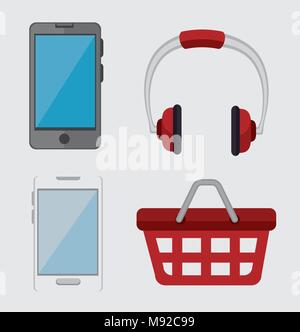 wearable technology design, vector illustration eps10 graphic Stock Vector