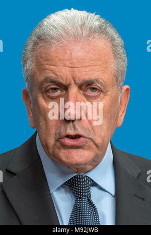 Dimitris Avramopoulos - *06.06.1953: Greek politician, European Commissioner for Migration, Home Affairs and Citizenship. Stock Photo