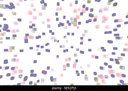 Random Colored Boxes Random colored abstract overlapping cubes or boxes, digital generative ...