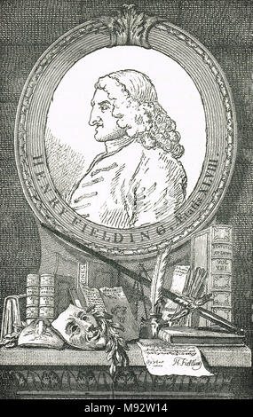 Henry Fielding, 1707–1754, English novelist and dramatist 'Father of the English Novel' Stock Photo