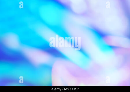 Holographic ultraviolet neon abstract unfocus background with glitch effect. Stock Photo