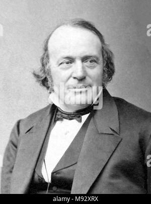 Louis Agassiz, Jean Louis Rodolphe Agassiz (1807 – 1873) Swiss American biologist and geologist Stock Photo