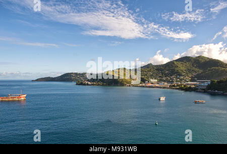 Caribbean sea - Grenada island - Saint George's bay Stock Photo