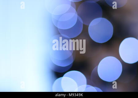 Blue blurred dots background Stock Photo