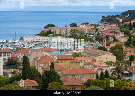 The village Villefranche-sur-Mer, South France, Var, Cote d'Azur, France, Europe Stock Photo