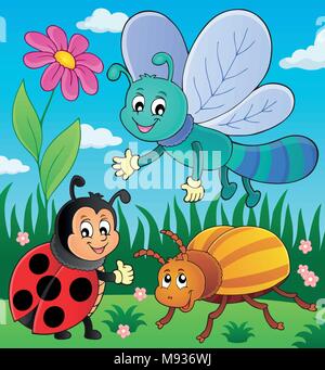 Spring animals and insect theme image 9 - eps10 vector illustration. Stock Vector