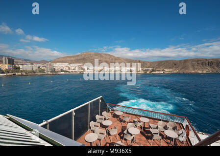 Los Cristianos coastline, Tenerife, Canary islands, Spain. Stock Photo