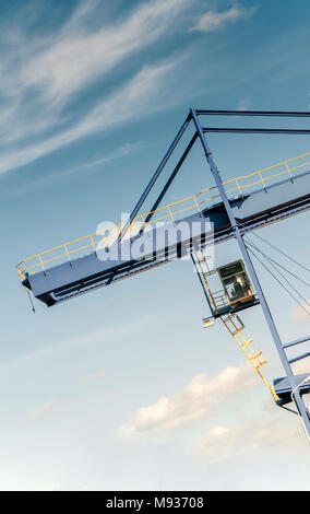 transport crane photographed at an angle Stock Photo