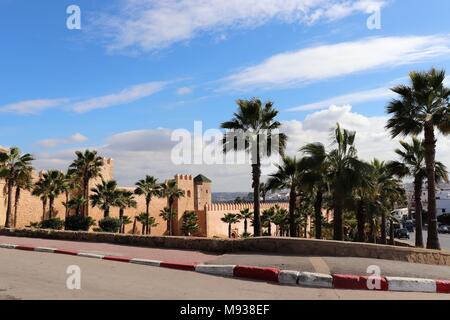 Kasbah des Oudayas from Avenue Al Marsa Rabat Morocco Stock Photo