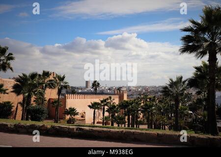 Kasbah des Oudayas from Avenue Al Marsa Rabat Morocco Stock Photo