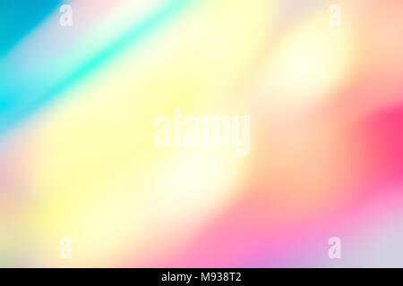 Blur holographic neon foil background. Stock Photo