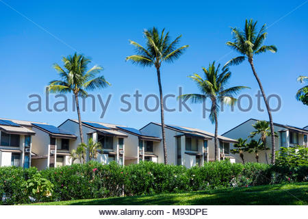 Condominium apartment resort rentals at Kihei on the island of Maui in the state of Hawaii USA
