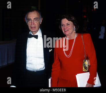 Washington, DC., USA, December 6, 1995 John Hechinger and his wife June Ross, arrive at the Kennedy Center Honors. Credit: Mark Reinstein/MediaPunch Stock Photo