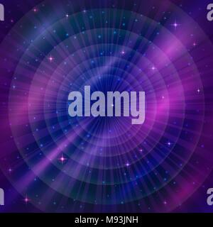 Empty Space Background with Stars Stock Vector