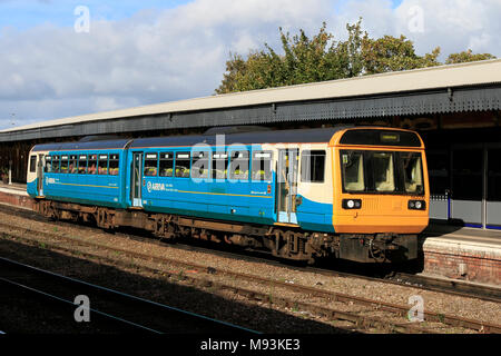 Arriva Trains Wales Class 142 142010 at Gloucester Station, Gloucester, England, UK Stock Photo