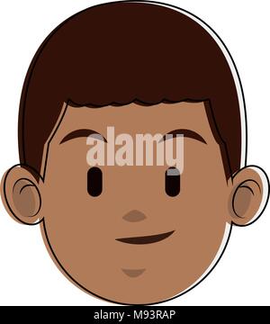 Man face cartoon Stock Vector