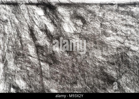 dark charcoal on paper drowing background texture Stock Photo