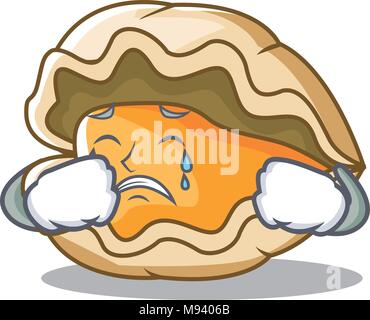 Crying Shells Crying shell with pearl mascot cartoon Stock Vector Image & Art - Alamy
