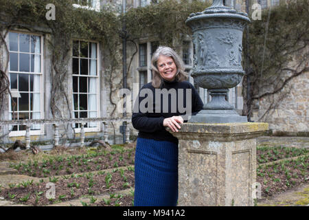 Châtelaine of Parham, Lady Emma Barnard, Parham House and Gardens, Elizabethan House, Storrington, West Sussex, England, UK Stock Photo