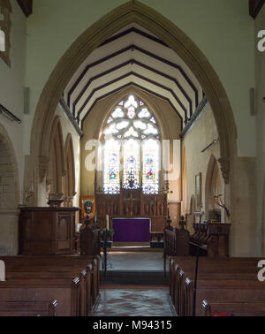The Church of St Peter and St Paul, Longbridge Deverill, Wiltshire Stock Photo