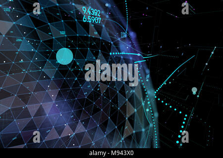 Global network connection. Point and line composition concept of global business Stock Photo