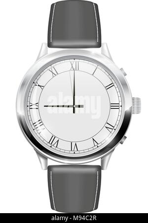 Men s watch Stock Vector