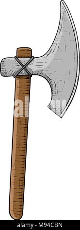 A black and white silhouette of a battle axe Stock Vector Image & Art