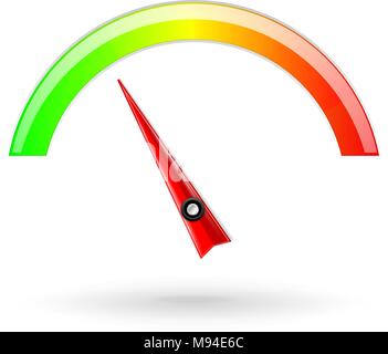 Universal scale. Colored semi-circle Stock Vector