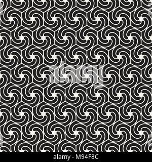 Vector seamless abstract shapes pattern. Modern stylish stripes texture. Repeating geometric tiles Stock Vector