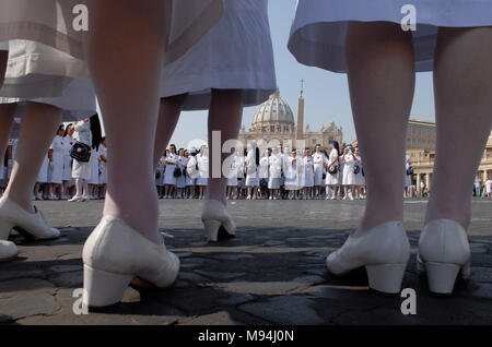 Vatican City. Volunteers of the Red Cross. Vatican. Stock Photo