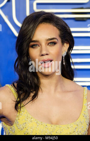 Hannah John-Kamen attends the The European Premiere of Ready Player One which took place at The VUE West End, Leicester Square  on Monday March 19, 2018.  . Stock Photo