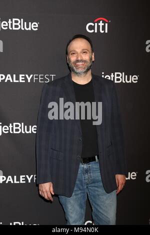 Los Angeles, CA, USA. 21st Mar, 2018. Steven Molaro at arrivals for CBS's The Big Bang Theory and Young Sheldon at the 35th Anniversary PaleyFest LA 2018, The Dolby Theatre at Hollywood and Highland Center, Los Angeles, CA March 21, 2018. Credit: Priscilla Grant/Everett Collection/Alamy Live News Stock Photo