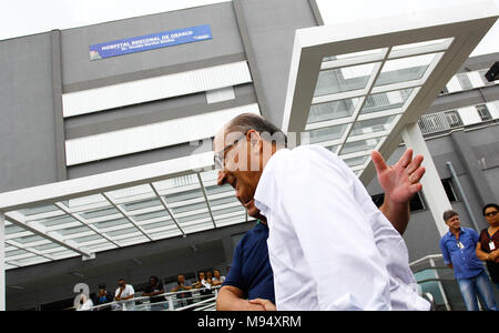 Osasco, Brazil. 22nd Mar, 2018. The Governor of the State of São Paulo, Geraldo Alckmin, delivered Thursday afternoon (21), a building of the Regional Hospital, Dr. Vivaldo Martins Simões, located in the district of Presidente Altino in Osasco, metropolitan region of the Paulista Capital. Credit: Aloisio Mauricio/FotoArena/Alamy Live News Stock Photo