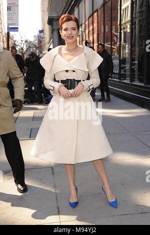 Bella Thorne, seen at BUILD Series to promote MIDNIGHT SUN out and about  for Celebrity Candids - THU, , New York, NY March 22, 2018. Photo By: Derek  Storm/Everett Collection Stock Photo - Alamy