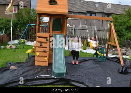 'selwood' 'childrens swings' 'climbing frames'. Stock Photo