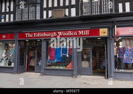 Edinburgh Woollen Mill a retailer specialising in clothing home goods and shopping for tourists Stock Photo