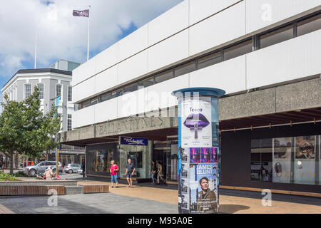 Entrance to Ballantynes department store, Cashel Street, Christchurch Central, Christchurch, Canterbury, New Zealand Stock Photo
