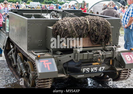 A Ww2 Universal Or Bren Gun Carrier At A British Camp During A Stock 