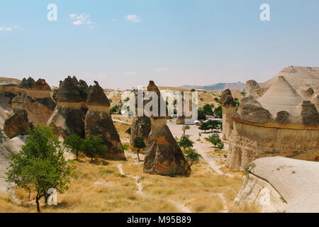 Pasabag valley Mushroom shaped rock formation, fairy chimneys in ...