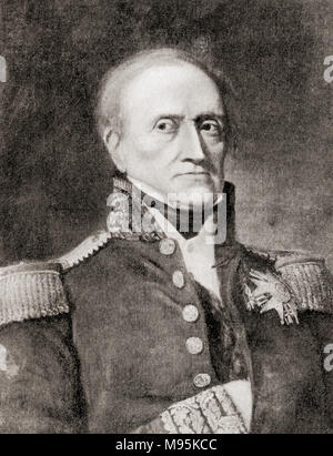 Marshal General Jean-de-Dieu Soult, 1st Duke of Dalmatia, 1769 – 1851.  French general, statesman, Marshal of the Empire and 10th Prime Minister of France.  From Hutchinson's History of the Nations, published 1915 Stock Photo