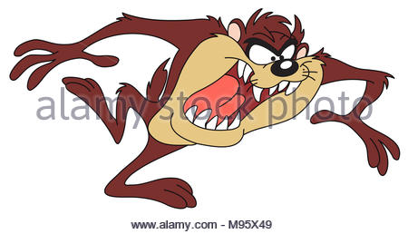 TAZMANIAN DEVIL - Warner Bros cartoon character Stock Photo: 25771566 ...