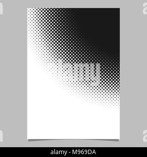 Abstractal halftone circle background pattern flyer design Stock Vector